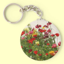 Flower field keychains