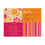 Flower Fizz Pink & Orange • Baby Shower Invitation Post Cards