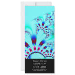 Flower · Fractal Art · Turquoise rack cards