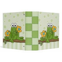 flower froggy frog binders