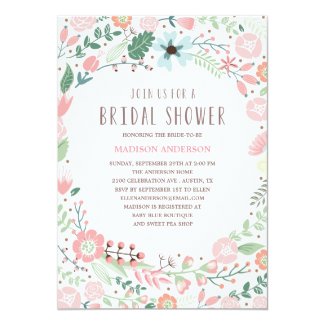 Flower Garden | Bridal Shower Invitation 5" X 7" Invitation Card