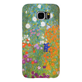 Flower Garden by Gustav Klimt Vintage Floral Samsung Galaxy S6 Cases