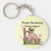 Flower Garden Connoisseur T shirts and Gifts Keychain