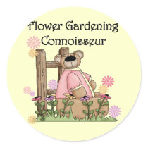 Flower Garden Connoisseur T shirts and Gifts Sticker