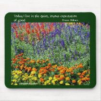 Flower Garden Digital Art Inspirational Mousepad by SmilinEyesTreasures Flower Garden Digital Art Inspirational Mousepad