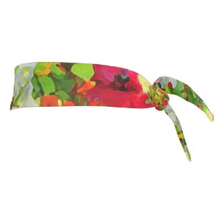 Flower Garden Floral Tie Headband