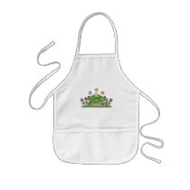 Flower Garden Frog T-shirts and Gifts aprons