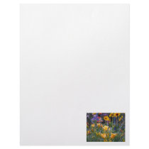 Flower garden fun colorful pretty summer photo customized letterhead