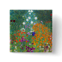 Flower Garden, Gustav Klimt Pins