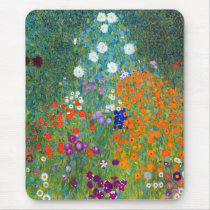 Flower Garden, Gustav Klimt Mouse Pad