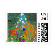 Flower Garden, Gustav Klimt Postage