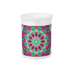 Flower Garden kaleidoscope Drink Pitcher
