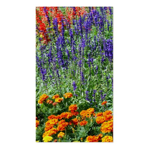 Flower Garden Nature Photography Business Card (back side)