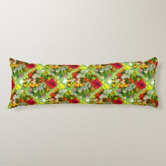 Flower Garden Pattern Body Pillow