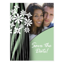 Flower Garden Save the Date Postcard (willow) postcards