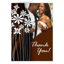 Flower Garden Thank You (brown) cards