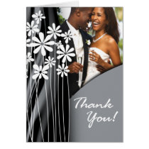 Flower Garden Thank You (light grey) cards