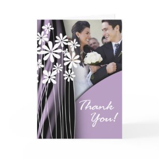 Flower Garden Thank You (lilac) card