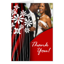 Flower Garden Thank You (red) cards