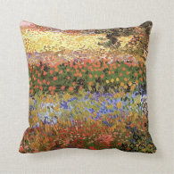 Flower Garden,Vincent van Gogh. Throw Pillow