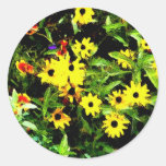 Flower Garden Watercolor Stickers