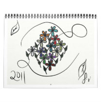 Flower Gems Wall Calendar