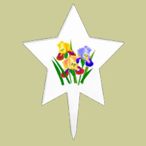 Flower Gifts cake picks