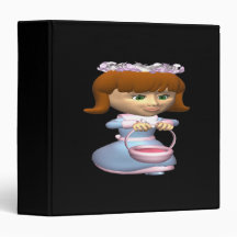 Flower Girl 2 3 Ring Binder