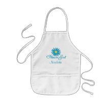Flower Girl/ Blue Daisy Aprons