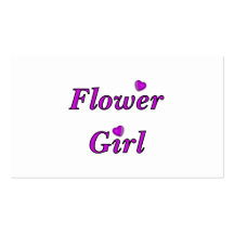 Flower Girl Business Card Template