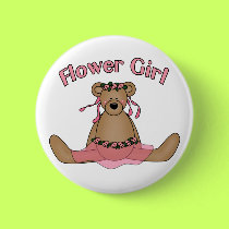 Flower Girl button by wedding_tshirts Flower Girl button