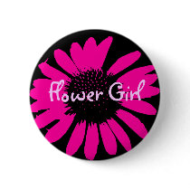 Flower Girl buttons by BrattiGrl Flower Girl buttons