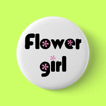Flower Girl button by wedding_tshirts Flower Girl button