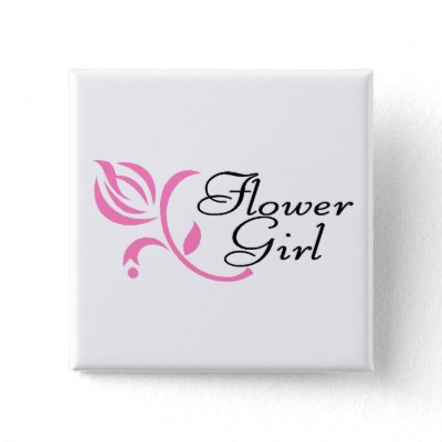 Flower Girl Buttons