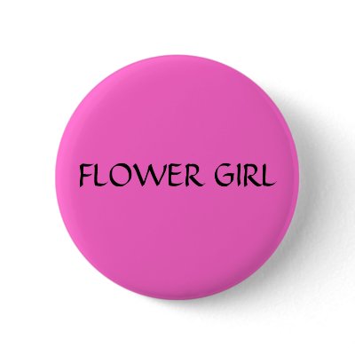 FLOWER GIRL - button