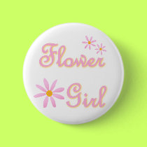 Flower girl button by wedding_tshirts Flower girl button