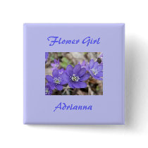 Flower Girl Button