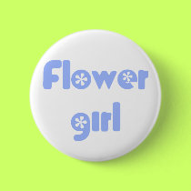 Flower girl button by wedding_tshirts Flower girl button