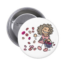 Flower Girl Button