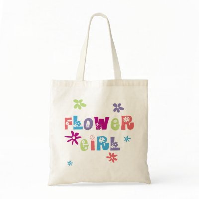 Flower Girl Canvas Bag