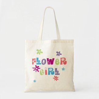 Flower Girl Canvas Bag