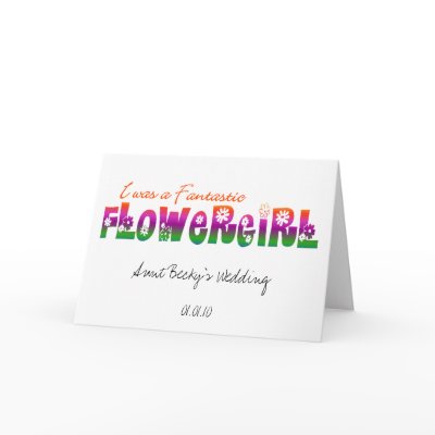 Flower Girl Card