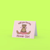 Flower Girl card by wedding_tshirts Flower Girl card
