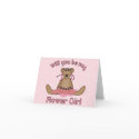 Flower Girl card by wedding_tshirts Flower Girl card