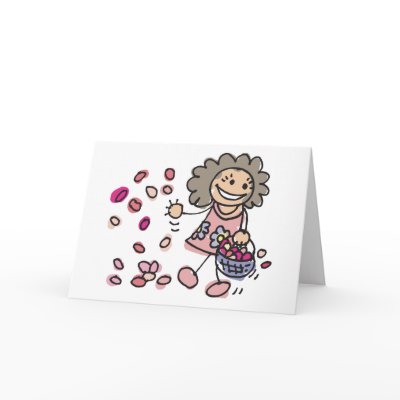 Flower Girl Card