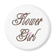 Flower Girl Classy Browns magnets