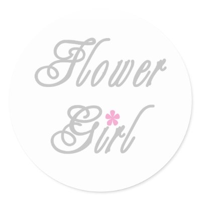 Flower Girl Classy Grays Sticker by weddingsareus
