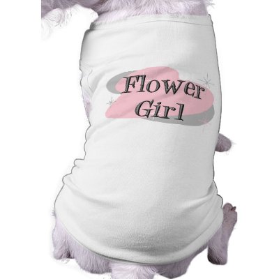 Flower Girl dog t-shirt by wedding_tshirts