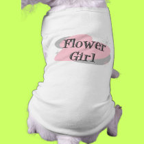 Flower Girl dog t-shirt pet clothing by wedding_tshirts Flower Girl dog t-shirt pet clothing
