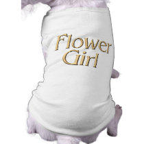 Flower Girl dog t-shirt pet clothing
